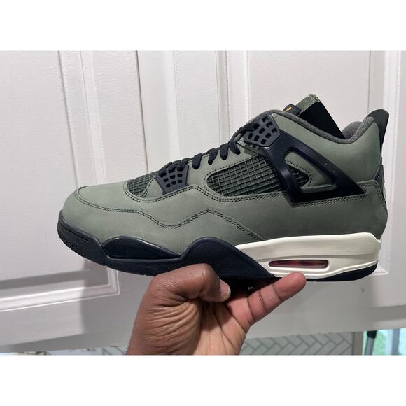 Undefeated x Air Jordan 4 Retro 2025 Deep Green/Clementine size 13 IB1519-200 main image 5